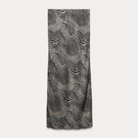 Zara NWT Animal Print Midi Skirt - Picture 3 of 8